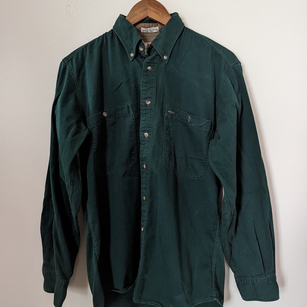 Vintage Sears Roebuck Button Up (Green)